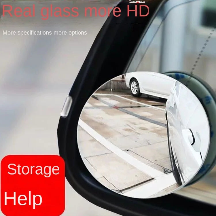 360° Adjustable Car Blind Spot Mirror - Wide Angle Rearview Safety Lens